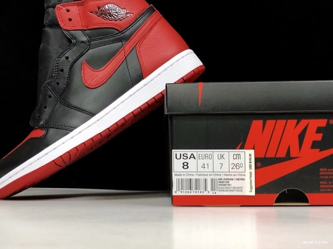 Rep High Air 1 Retro Jordan OG 555088-001 Banned 0722